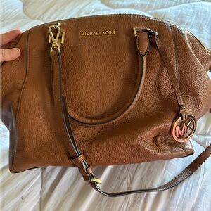 Michael Kors Tan Leather Shoulder Bag